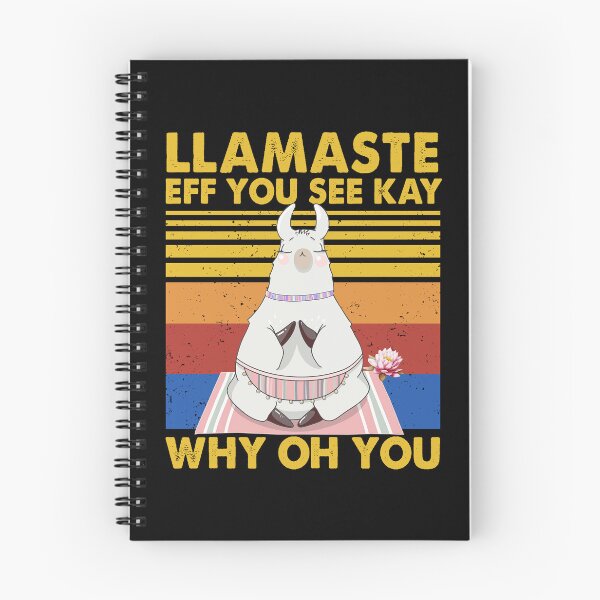 Item preview, Llamaste EFF You See Kay Why Oh You funny yoga vintage cute designed and sold by elizabethdawnn.