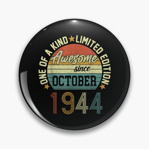Item preview, Awesome Since October 1944 78 Years Old 78th Birthday Retro designed and sold by Jonathanhagerst.