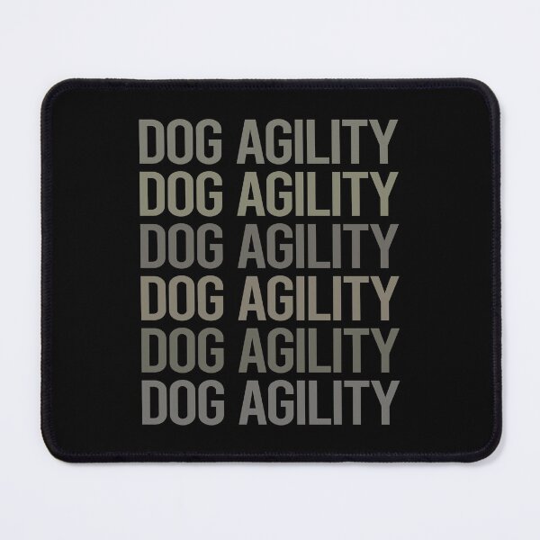 Item preview, Gray Text Art Dog Agility Training designed and sold by TartSpiderWeb.
