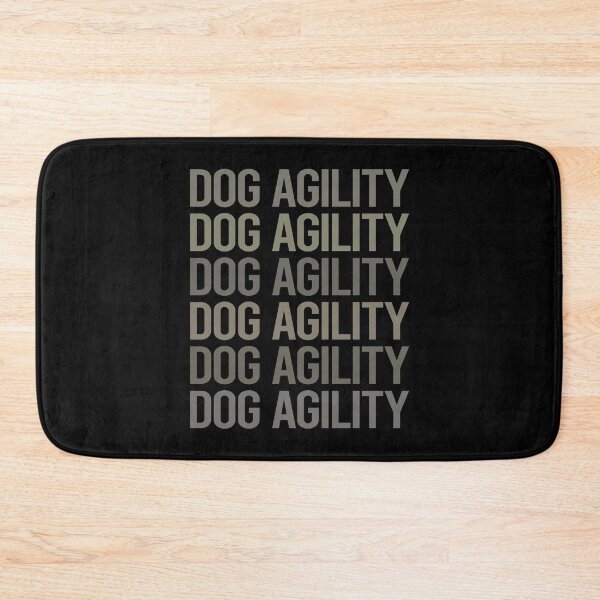 Item preview, Gray Text Art Dog Agility Training designed and sold by TartSpiderWeb.
