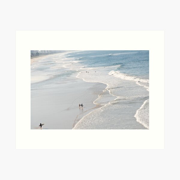 Heading for the Surf Art Print
