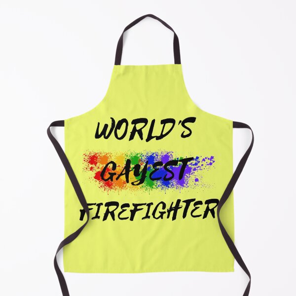 Item preview, World's Gayest Firefighter LGBT Colors For Proud Gay Firefighters In Yellow designed and sold by LuckyKermit.