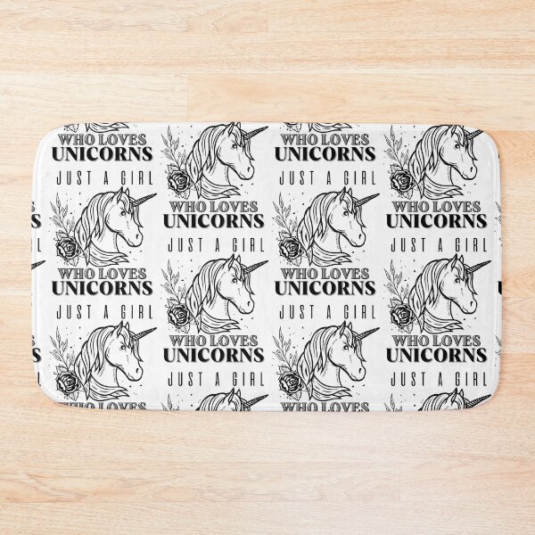 Item preview, Unicorn With a Rose For Girls - Just A girl Who Loves Unicorns designed and sold by AngelikaC04.