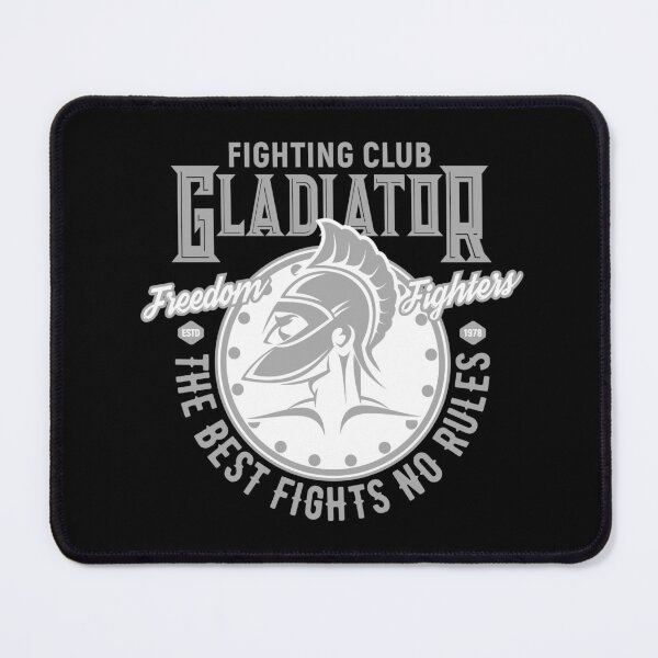 Item preview, Fighting Club Gladiator gray - A design with a gladiator in gray and the slogan Fighting Club Gladiator designed and sold by velisani.
