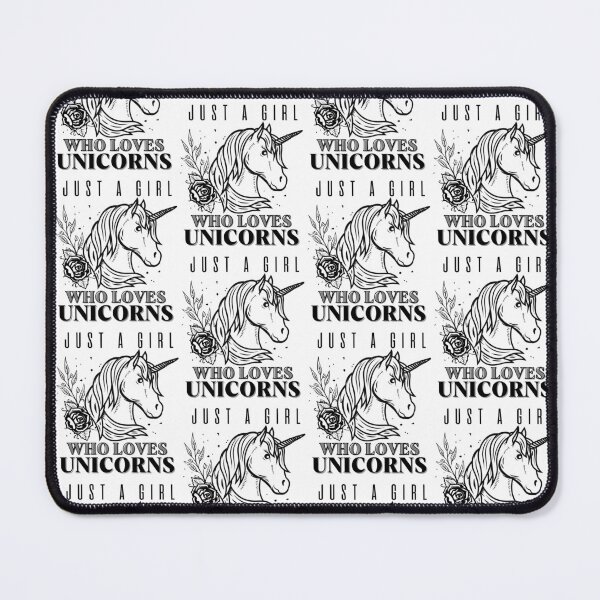 Item preview, Unicorn With a Rose For Girls - Just A girl Who Loves Unicorns designed and sold by AngelikaC04.