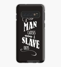Bioshock 'A Man Chooses, A Slave Obeys' Hülle & Klebefolie für Samsung Galaxy