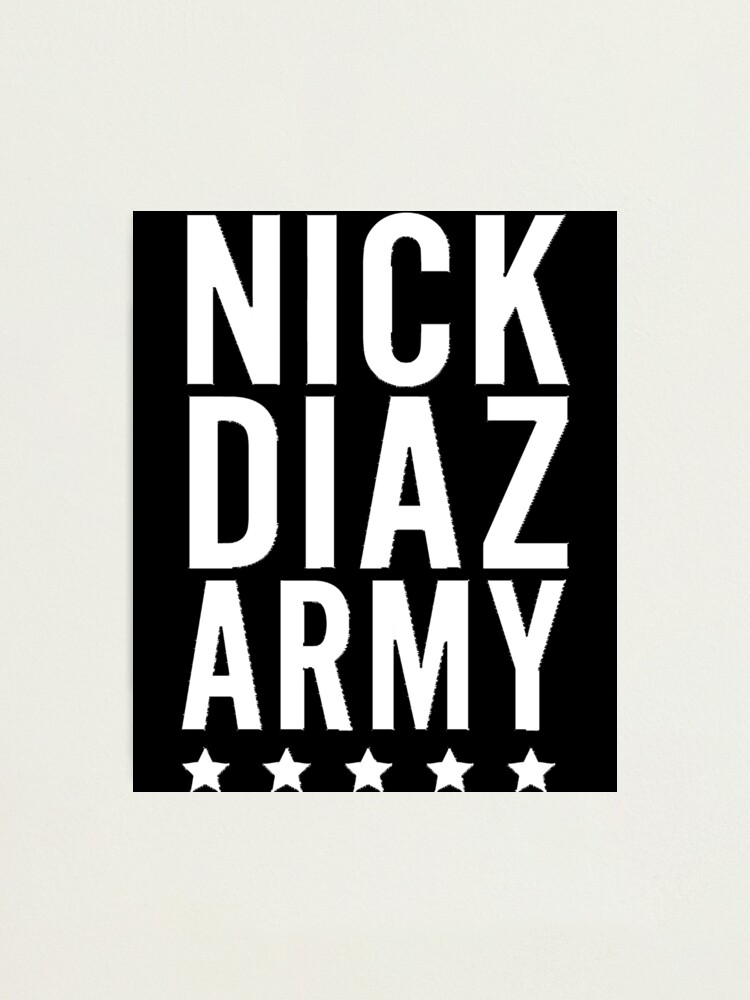 nick diaz army shirt