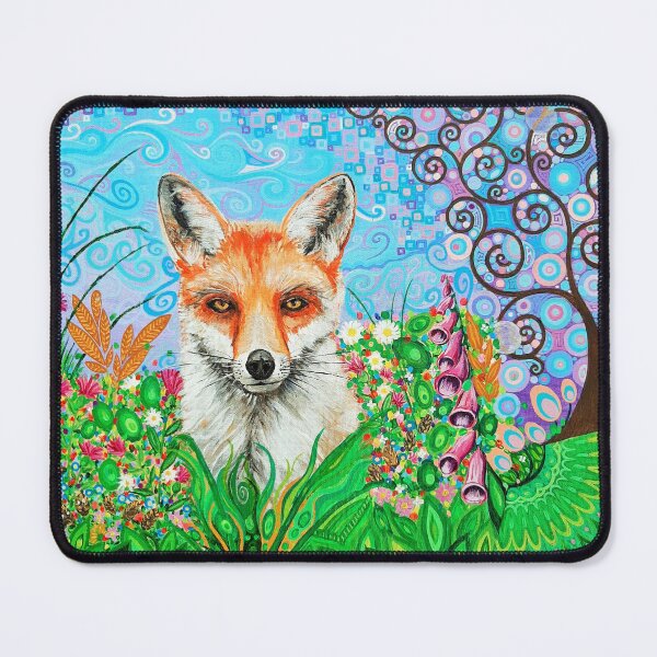 Artikelvorschau, Fuchs und Baum des Lebens entworfen und verkauft von MarkBetsonArt.