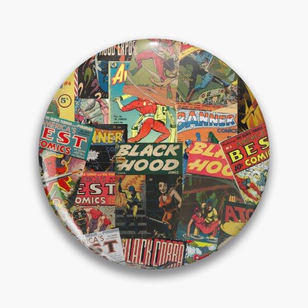 Item preview, VINTAGE COMIC BOOK SUPER HERO MOSAIC designed and sold by IslandBaneMerch.