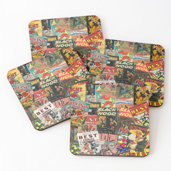 Item preview, VINTAGE COMIC BOOK SUPER HERO MOSAIC designed and sold by IslandBaneMerch.