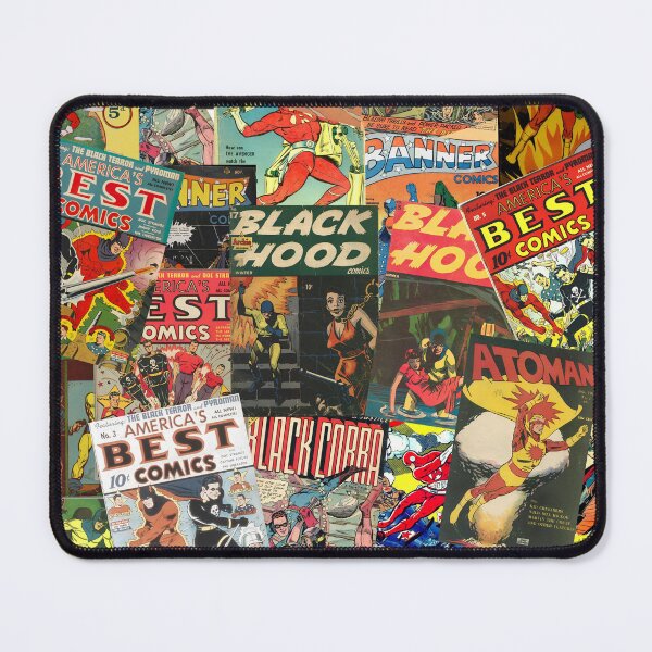 Item preview, VINTAGE COMIC BOOK SUPER HERO MOSAIC designed and sold by IslandBaneMerch.