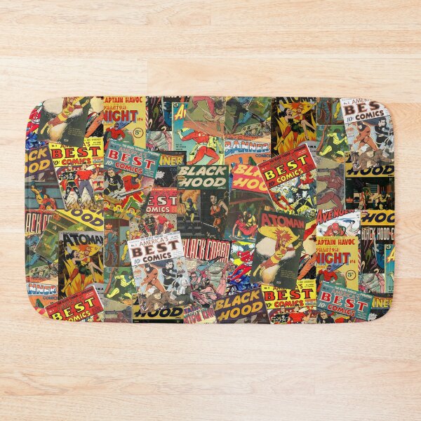Item preview, VINTAGE COMIC BOOK SUPER HERO MOSAIC designed and sold by IslandBaneMerch.