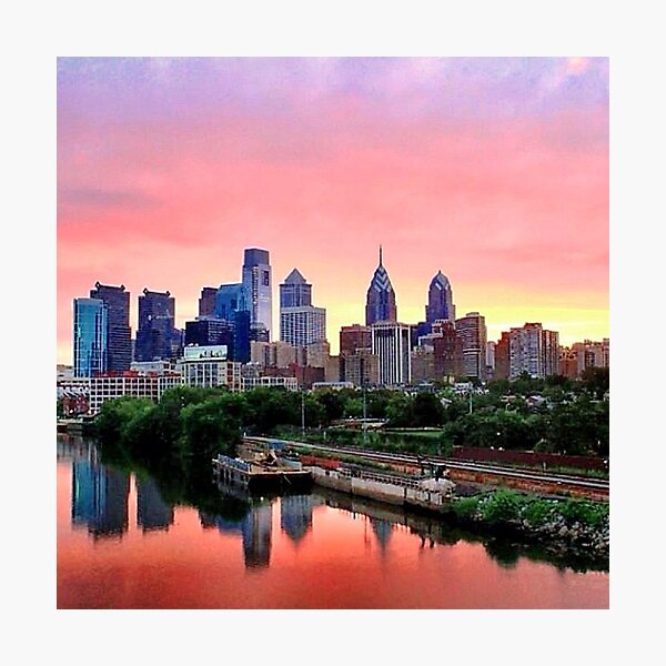 Item preview, Colorful Philly Skyline designed and sold by DeeAre Photos and Collectibles.