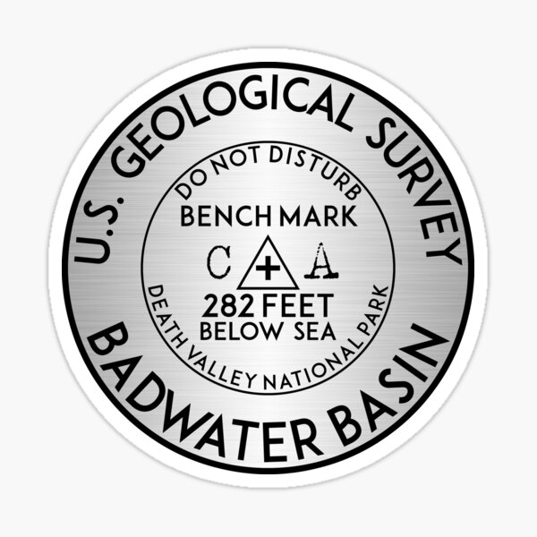 3" Grand Teton Benchmark USGS Decal Sticker Grand Teton National Park Vinyl 