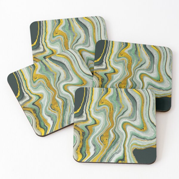 Item preview, Golden green marble designed and sold by tee-centric.