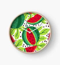 Juicy and sweet watermelon Clock