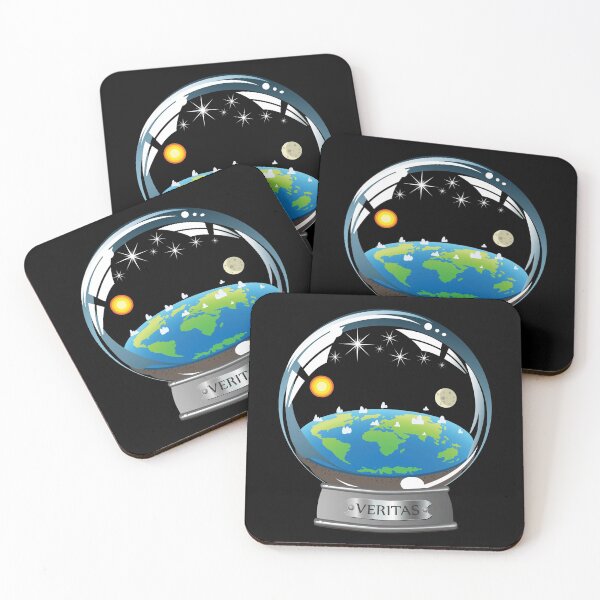 Item preview, Flat Earth Snow Globe - The True Man Show - Veritas. Truth. designed and sold by designsbyjon.