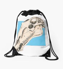 Horse Skull Drawstring Bag