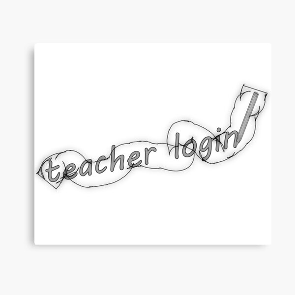 teacher login Canvas Print