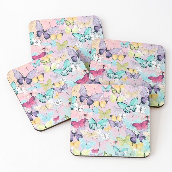 Item preview, Colorful Butterflies, Pastel Watercolor Butterfly, Aesthetic Butterfly designed and sold by Karry-Pat.