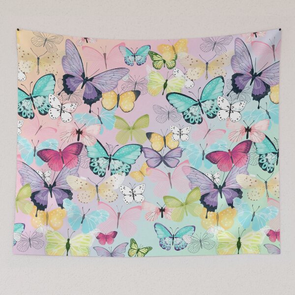Item preview, Colorful Butterflies, Pastel Watercolor Butterfly, Aesthetic Butterfly designed and sold by Karry-Pat.