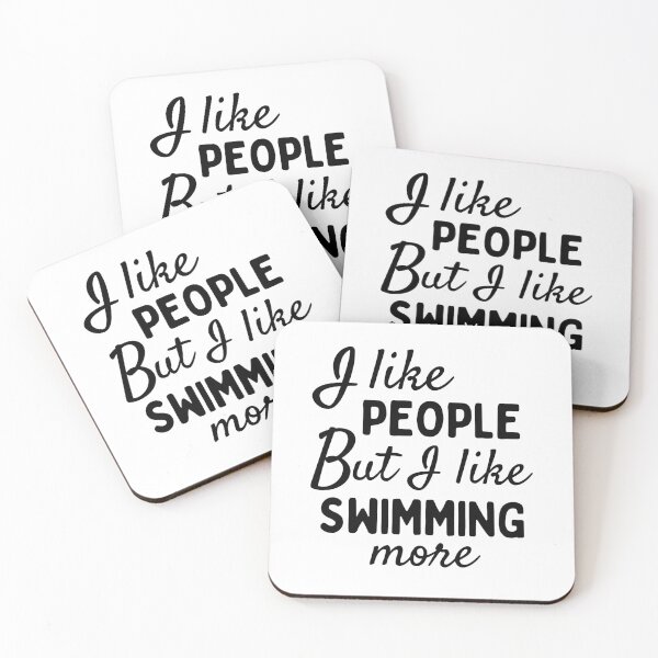 Item preview, I like people BUT I like swimmiing more designed and sold by TheGreenGoat.