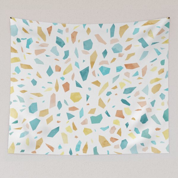 Item preview, Terrazo vintage pastel verde azul turquesa amarillo naranja designed and sold by Sylvain Combe.