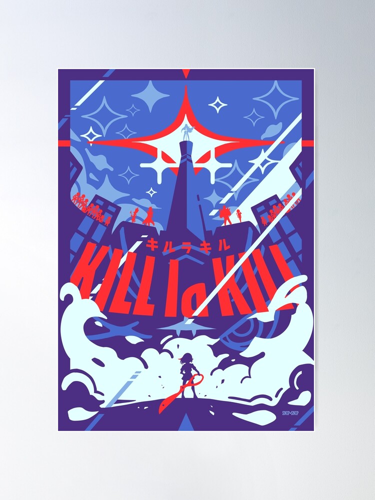 KILL la KILL × GEEKS RULE NEO SILKSCREEN PRINTING POSTER