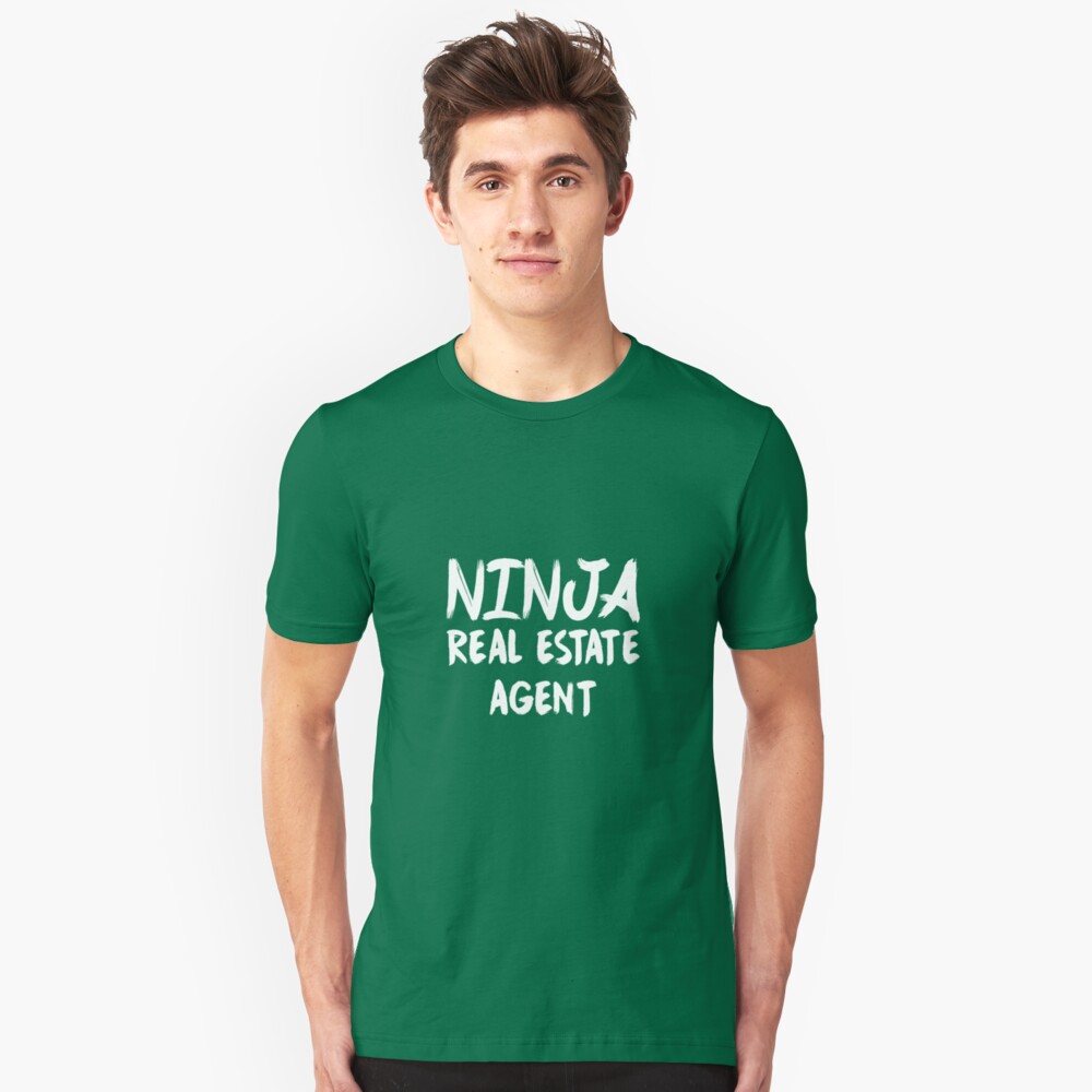 "Ninja Real Estate Agent" Unisex TShirt by AlwaysAwesome Redbubble