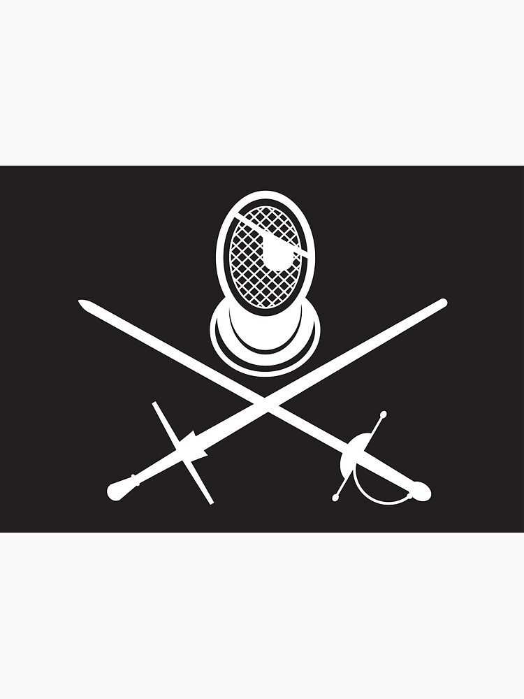 "HEMA/Fencing Pirate Mask Flag" Sticker for Sale by