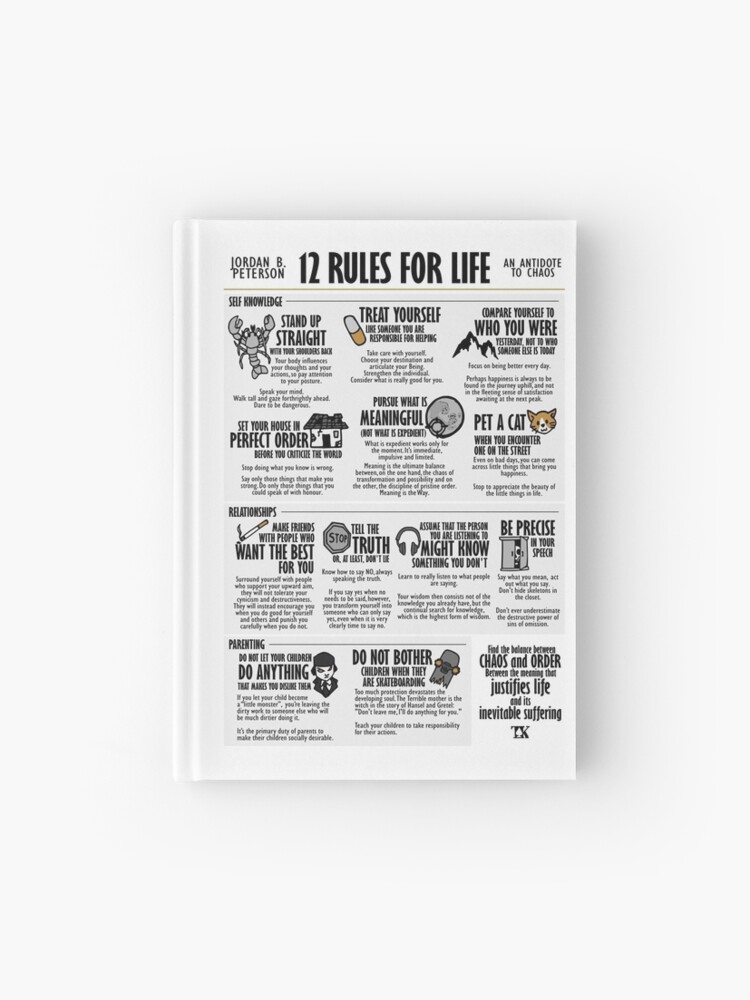 12 Rules for Life Visual Book (Jordan B. Peterson) | Hardcover Journal