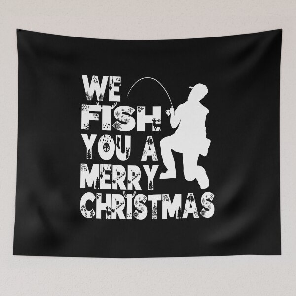 Item preview, We Fish You A Merry Christmas Fishing Lyric Pun designed and sold by PunnyLyrics.