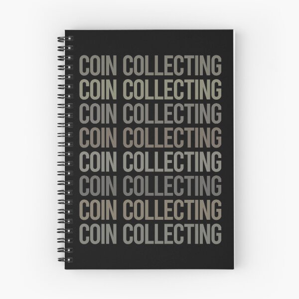 Item preview, Gray Text Art Coin Collecting Coins designed and sold by TarynBrown3126.