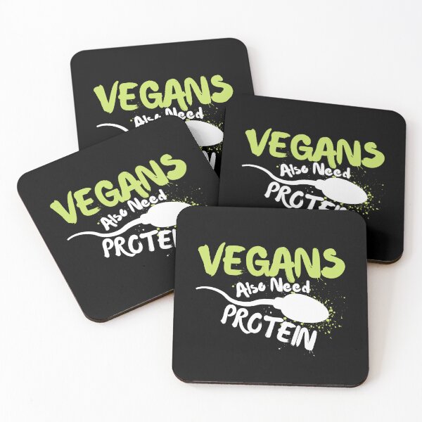 Item preview, Vegans Also Needs Protein Funny designed and sold by Boomroom.
