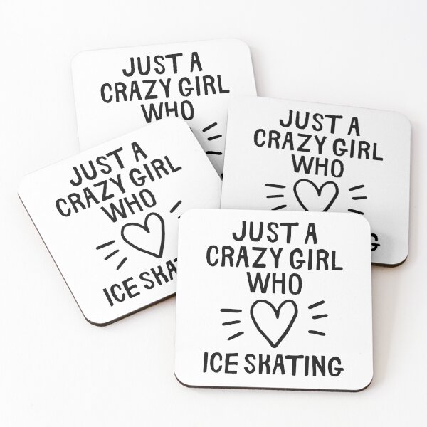 Item preview, Just a crazy girl who loves ice-skating designed and sold by TheGreenGoat.