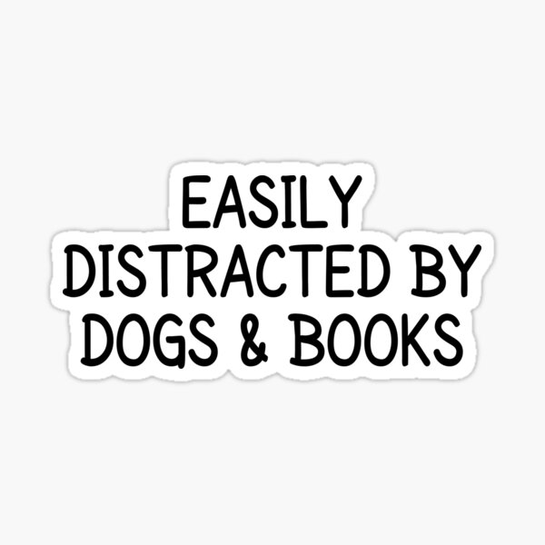 Artikel-Vorschau von Lässt sich leicht von Hunden und Büchern ablenken – Hundeliebhaber, designt und verkauft von MOONINSPIRATION.