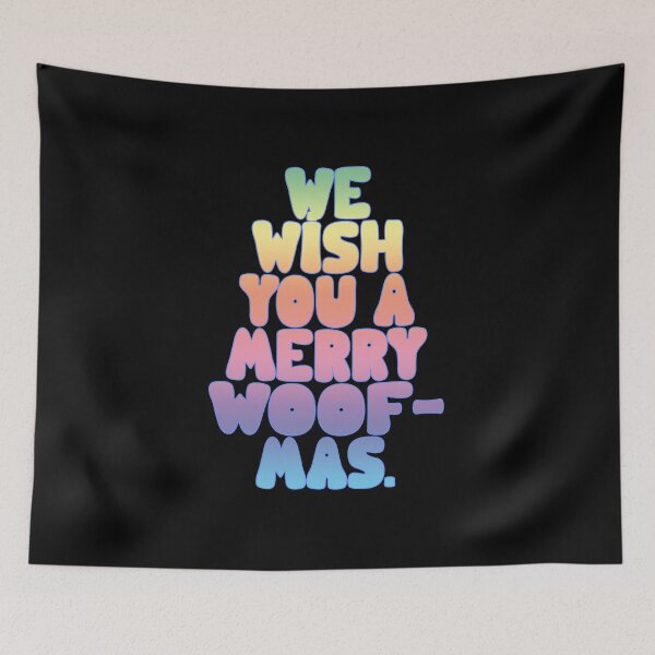 Item preview, We Wish you A Merry Woofmas Dog Funny Christmas Lyric Pun designed and sold by PunnyLyrics.