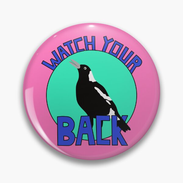 Item preview, Watch Your Back Australian Magpie on Pink designed and sold by Digitaldingo.