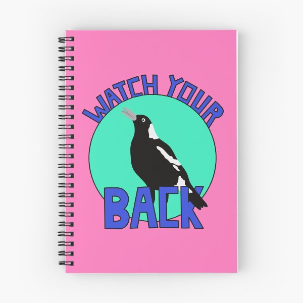 Item preview, Watch Your Back Australian Magpie on Pink designed and sold by Digitaldingo.