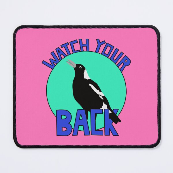 Item preview, Watch Your Back Australian Magpie on Pink designed and sold by Digitaldingo.