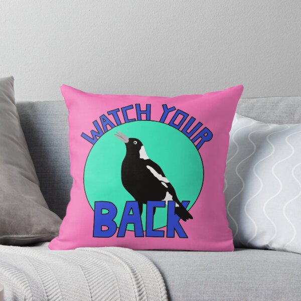 Item preview, Watch Your Back Australian Magpie on Pink designed and sold by Digitaldingo.