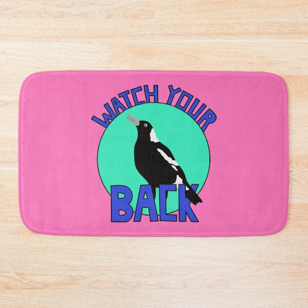 Item preview, Watch Your Back Australian Magpie on Pink designed and sold by Digitaldingo.