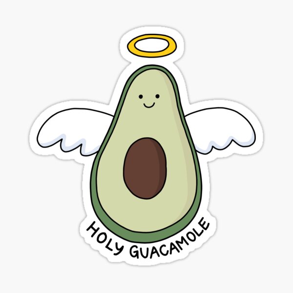 Guacamole the Avocado Cow Nugget - Cute Kawaii Vinyl Sticker | Laptop  Sticker | Water bottle Sticker | Waterproof Sticker Decal | Gift