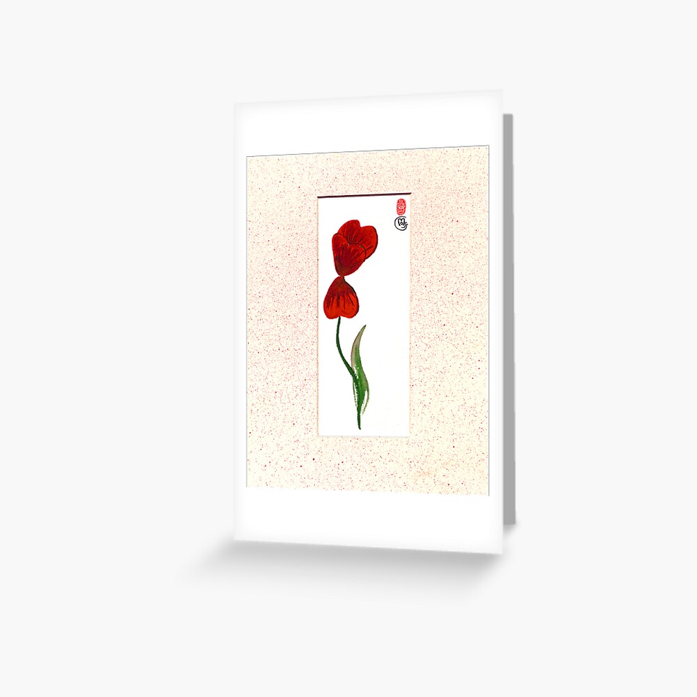 Tulip Breeze Greeting Card