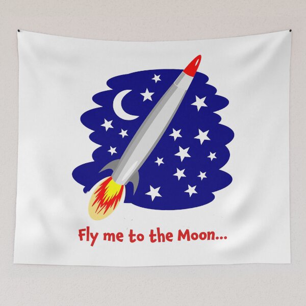 Item preview, Fly me to the Moon  - (+ View this design on 75+ products) designed and sold by Julien Hebbrecht.