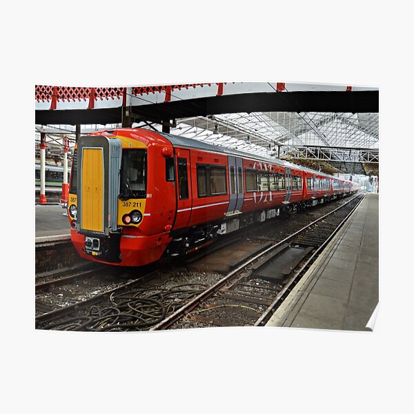Gatwick Express class 387 at Crewe Railways Station Poster