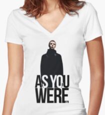 Liam Gallagher // As You Were Polarized image Women's Fitted V-Neck T-Shirt