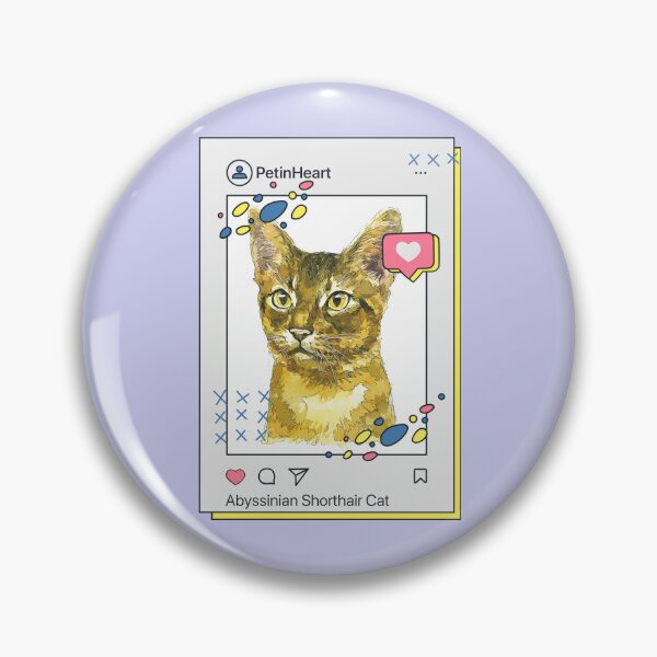 Artikelvorschau, Abessinier Kurzhaar-Katzenzucht-Aquarell Artikel-1 von PetinHeart entworfen und verkauft von PetinHeart.