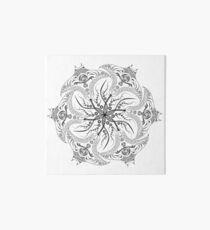 Manta Ray Spiral Mandala Tribal and Native Style Print - Large Scale Print - 50"x50" Art Board