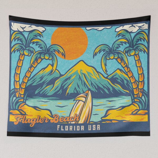 Item preview, Flagler Beach Palm Mountains designed and sold by LanikaiBeach.